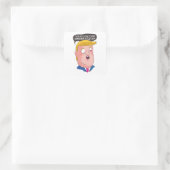 Sticker Carré Trump stupide (Sac)