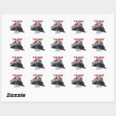 Sticker Carré Trump Train 2024 (Feuille)