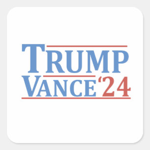 Sticker Carré Trump Vance Vice-Président American Election USA