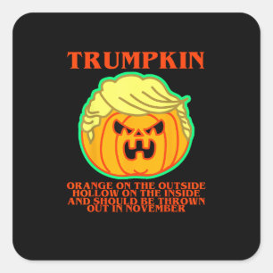 Sticker Carré Trumpkin drôle