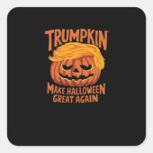 Sticker Carré Trumpkin rendre à l'Amérique Halloween grande à no (Devant)