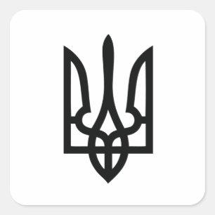 Sticker Carré Tryzub ukrainien