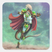 Sticker Carré TSDS : Justin Arisdale Cover Art (Devant)