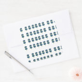 Sticker Carré Tshirt Fleurs Pressées, Fleurs sauvages Boho (Enveloppe)