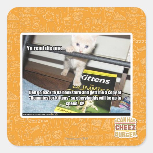 Sticker Carré Tu es rouge, dis-en un. (Devant)