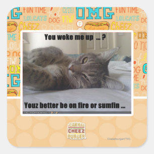 Sticker Carré Tu m'as réveillé