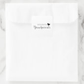 Sticker Carré Tu vas devenir grand-parents (Sac)