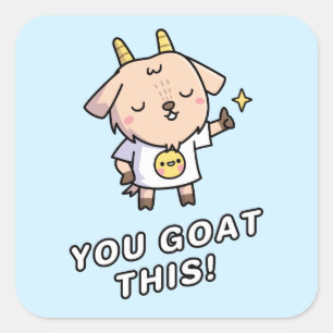 Sticker Carré Tu y arrives, Tu vas réussir