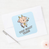 Sticker Carré Tu y arrives, Tu vas réussir (Enveloppe)