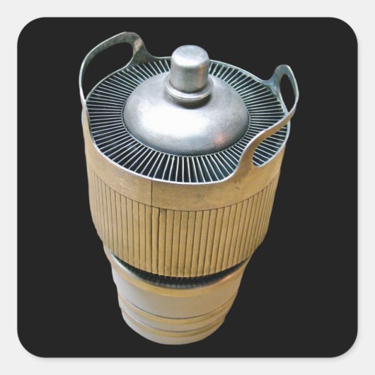 Sticker Carré Tube vide à transmission haute puissance (Devant)