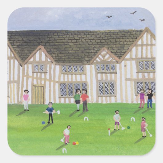 Sticker Carré Tudor House 1995 (Devant)