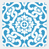 Sticker Carré Tuiles bleues portugaises 1 (Devant)