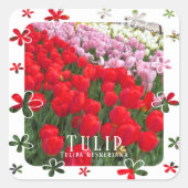 Sticker Carré Tulip (Devant)