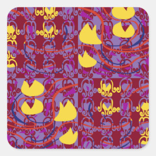 Sticker Carré Tulipbulbs Cupflowers