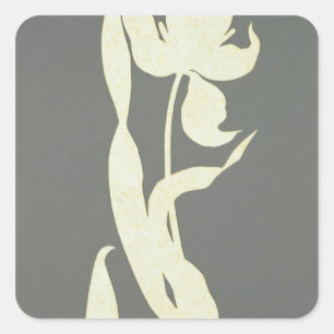 Sticker Carré Tulipe