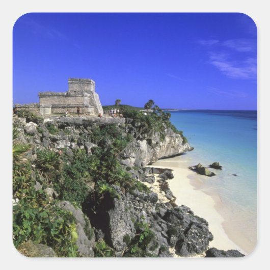 Sticker Carré Tulum, Mexique (Devant)