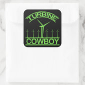 Sticker Carré Turbine Cowboy (Sac)