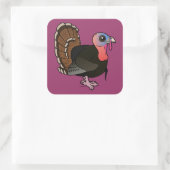 Sticker Carré Turquie sauvage (Sac)