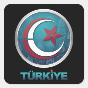 Sticker Carré Turquie Turquie Europe Asie