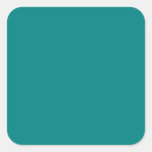 Sticker Carré Turquoise (Devant)