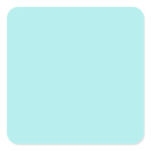 Sticker Carré Turquoise clair