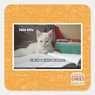 Sticker Carré Tuteur Kitty
