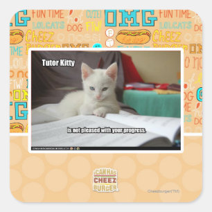 Sticker Carré Tutor Kitty