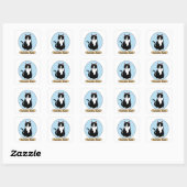 Sticker Carré Tuxedo (Feuille)