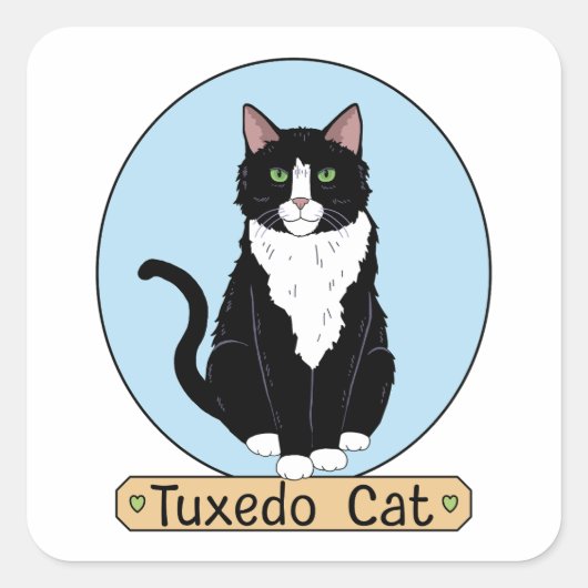 Sticker Carré Tuxedo (Devant)