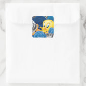 Sticker Carré TWEETY™ Avec Roses (Sac)