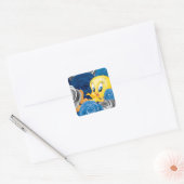 Sticker Carré TWEETY™ Avec Roses (Enveloppe)