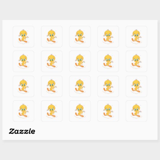 Sticker Carré Tweety Bird (Feuille)