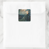 Sticker Carré “Twilight Fantasy” d'Edward Robert Hughes (Sac)