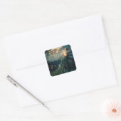 Sticker Carré “Twilight Fantasy” d'Edward Robert Hughes (Enveloppe)