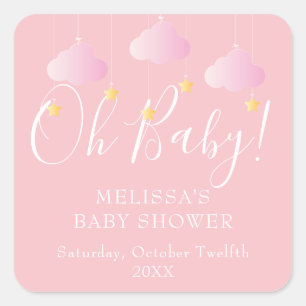Sticker Carré Twinkle scintille petite étoile Oh Baby baby showe