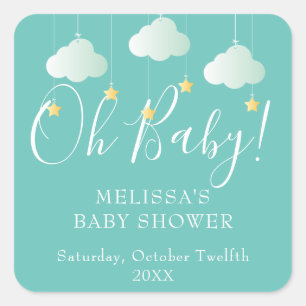 Sticker Carré Twinkle scintille petite étoile Oh Baby baby showe