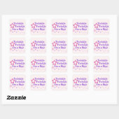 Sticker Carré Twinkle Twinkle Je suis une étoile (Feuille)