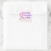 Sticker Carré Twinkle Twinkle Je suis une étoile (Sac)