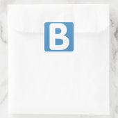 Sticker Carré Twitter emoji - Letter B (Sac)