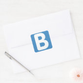 Sticker Carré Twitter emoji - Letter B (Enveloppe)