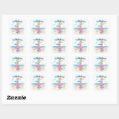 Sticker Carré Two The Beach | Enfants 2ème Anniversaire (Feuille)