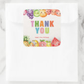 Sticker Carré Twotti Frutti Thème Merci (Sac)