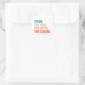 Sticker Carré Tyler The Man The Myth The Legend (Sac)