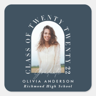 Sticker Carré Typographie géométrique moderne diplôme d'arc phot