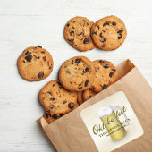 Sticker Carré Typographie Script tendance Oktoberfest Bière