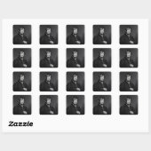Sticker Carré Tyrone Power, gravée par James Sands, vers 1833 (Feuille)