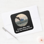 Sticker Carré U-29 - Arrêter la mine de galets (Enveloppe)