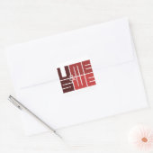 STICKER CARRÉ U & ME, US & WE VALENTINE'S DAY (Enveloppe)