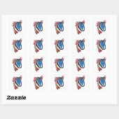 STICKER CARRÉ U - MINIATURE (Feuille)