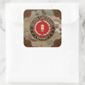 Sticker Carré U.S. Marines: second lieutenant (USMC 2ndLt) [3D] (Sac)